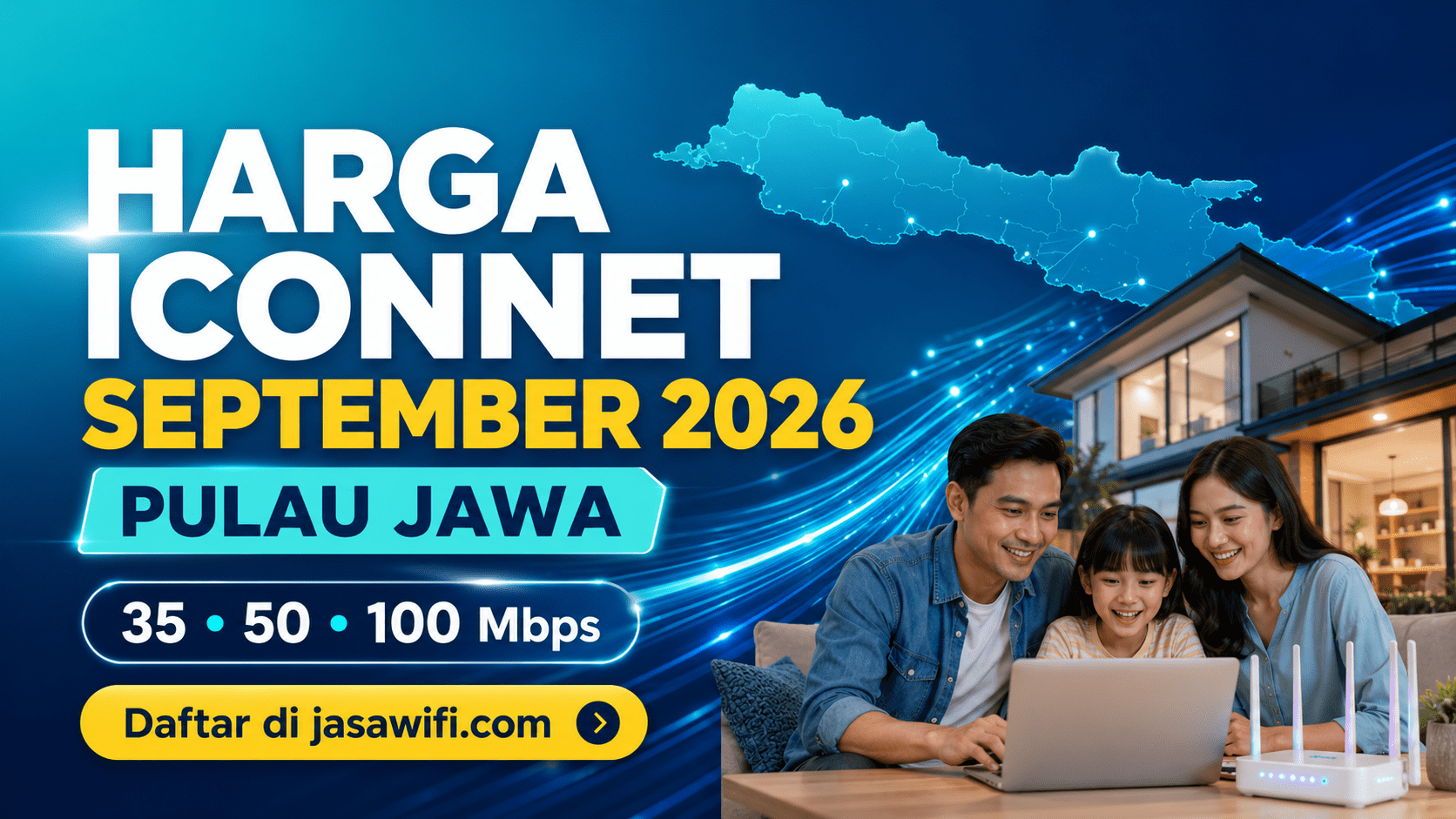 Harga ICONNET September 2026 untuk area Pulau Jawa